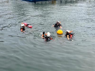 田子の浦港水難救助訓練2