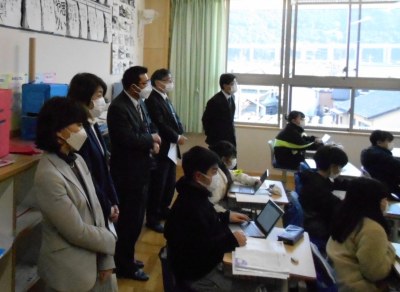（写真）令和5年1月20日授業参観の様子