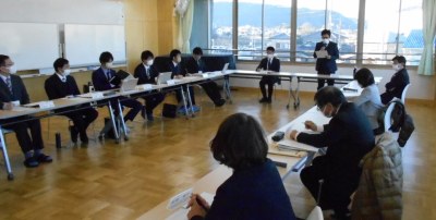 （写真）令和5年1月20日教職員と語る会の様子