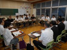 （写真）大淵第二小学校 懇談会の様子1