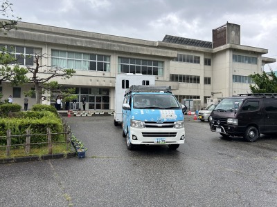 派遣されたトイレトレーラーの写真3