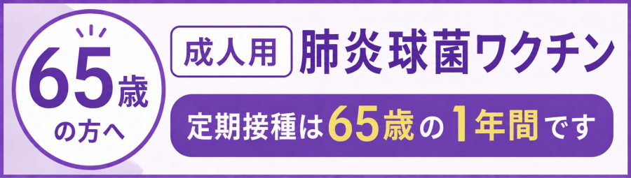 成人用肺炎球菌バナー