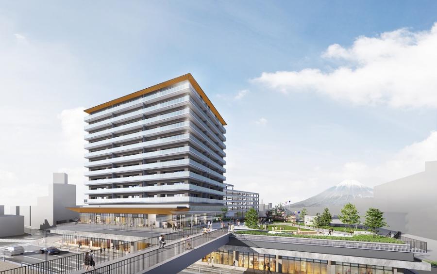 再開発ビル正面