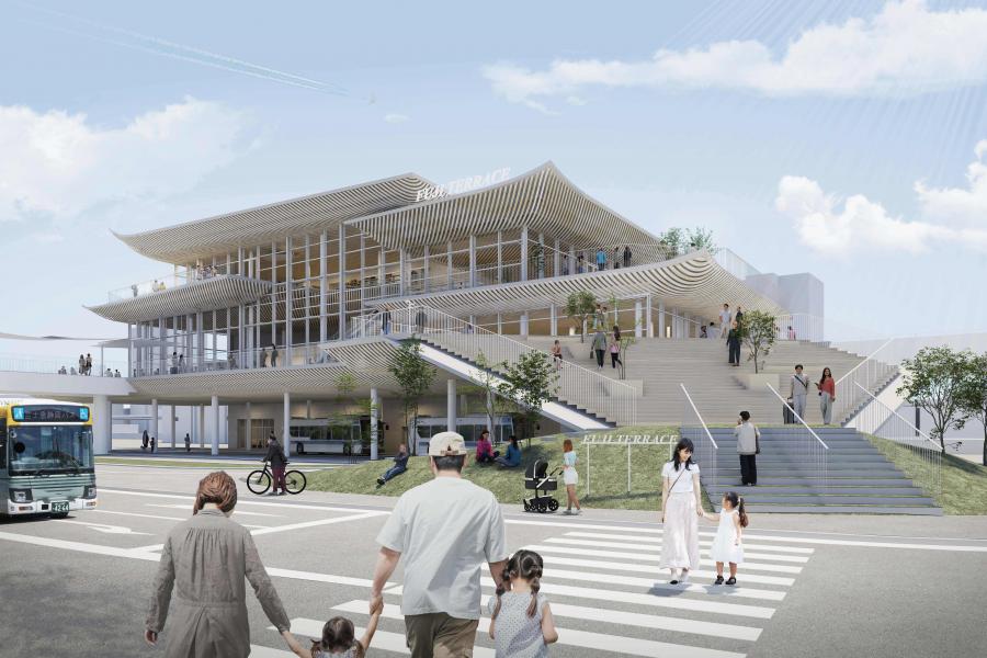 駅前公益施設外観