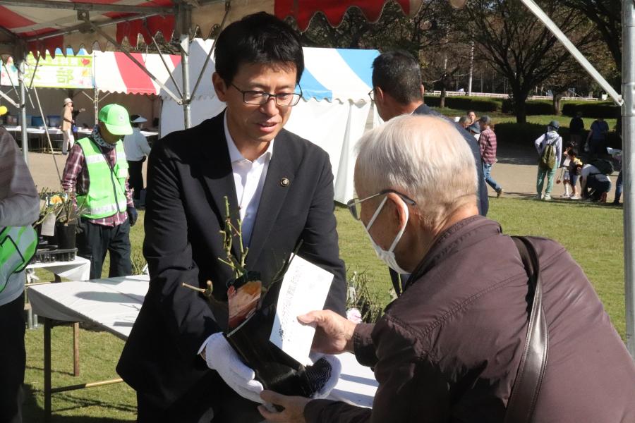 バラ苗配布