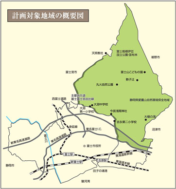 計画対象地域の概要図