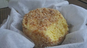 （写真）カボチャのレアチーズケーキ