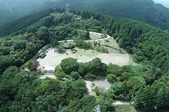 （写真）キャンプ場上空より