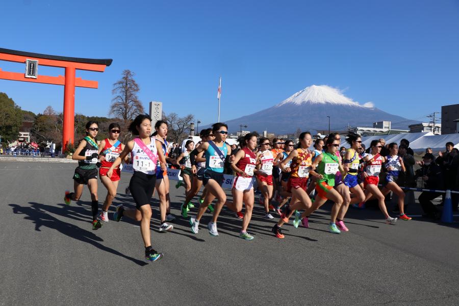 富士山本宮浅間大社をスタート
