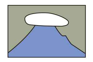 ひとつ笠のイラスト