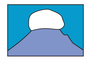 かいまき笠のイラスト