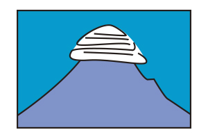 よこすじ笠のイラスト