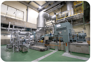 蒸気タービン発電機画像1