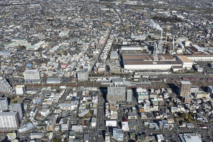 航空写真（富士駅周辺）