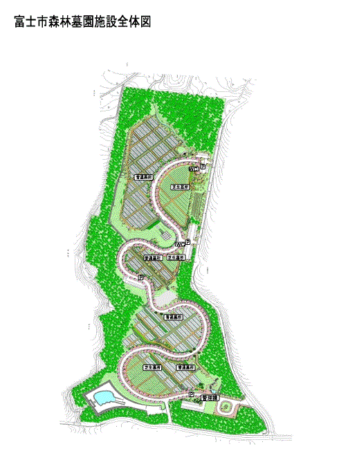 （イラスト）森林墓園全体図