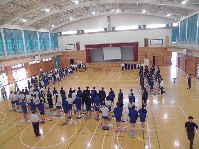 （写真）一中後期生徒会の様子1