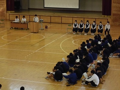 （写真）一中後期生徒会の様子3