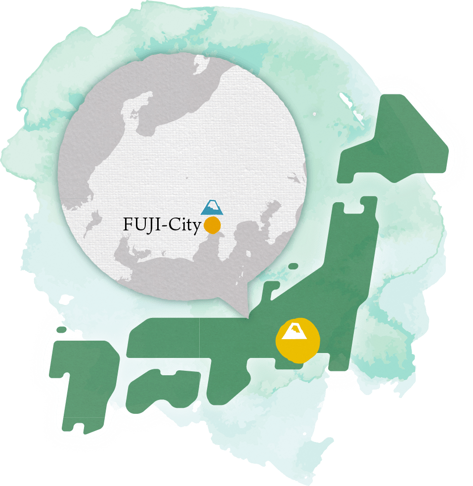 Location of Fuji City in Japan