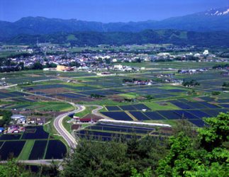 【写真】雫石町の町並み