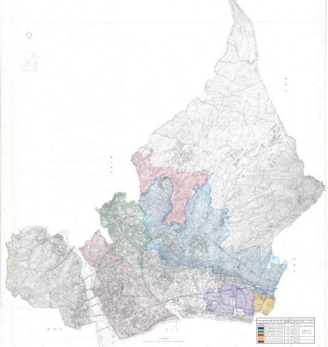 土地改良区域の参考位置図