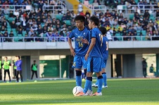 （写真）富士市立高校サッカー部の選手