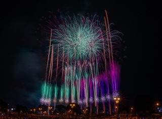 （写真）富士まつり花火大会の様子