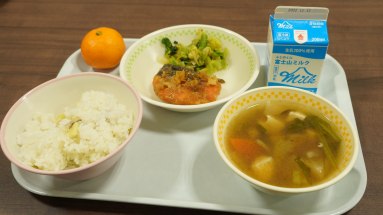 当日の地元産給食